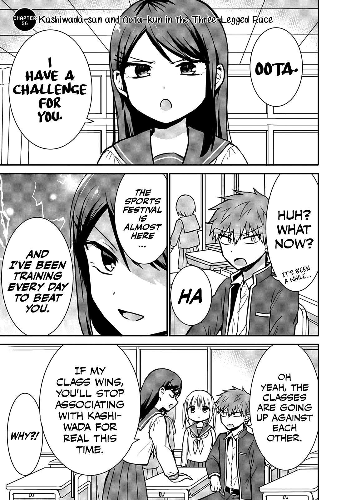 Kao ni Denai Kashiwada-san to Kao ni Deru Oota-kun Chap 56 - Next Chap 57