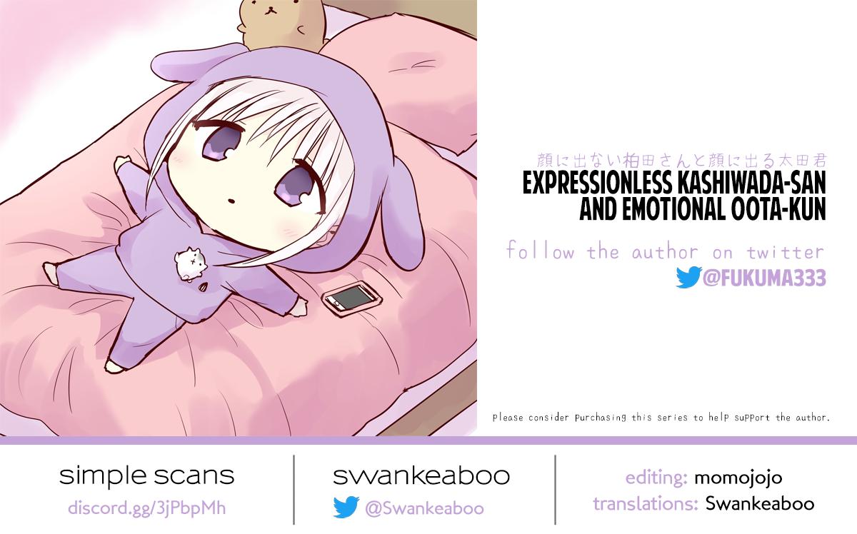 Kao ni Denai Kashiwada-san to Kao ni Deru Oota-kun Chap 50.5 - Next Chap 51.5