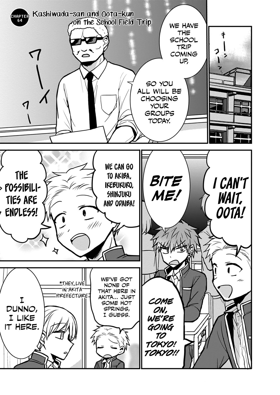 Kao ni Denai Kashiwada-san to Kao ni Deru Oota-kun Chap 64 - Next Chap 65