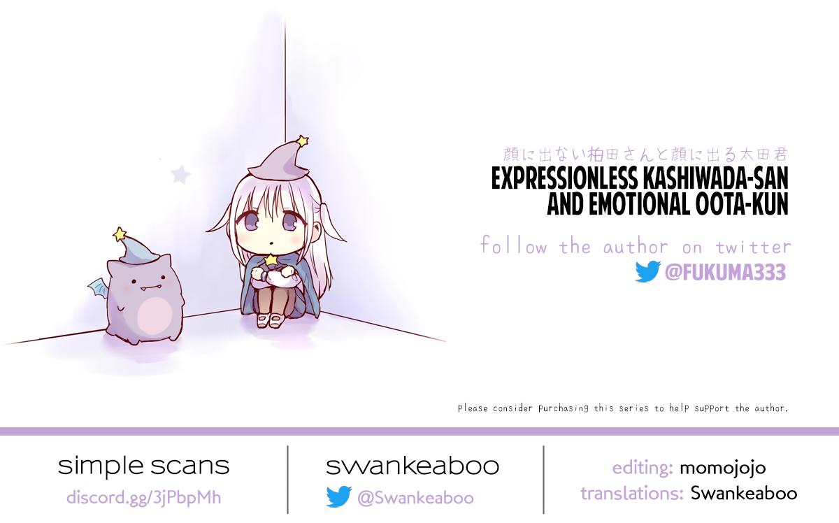 Kao ni Denai Kashiwada-san to Kao ni Deru Oota-kun Chap 65 - Next Chap 66