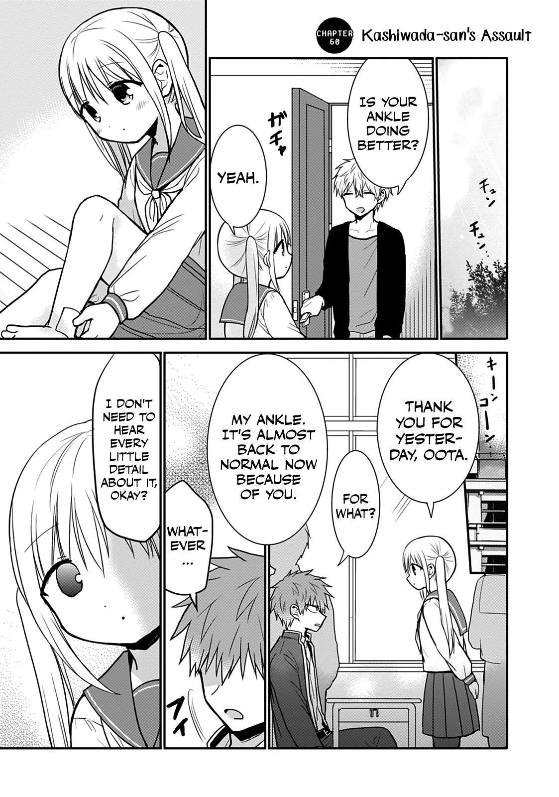 Kao ni Denai Kashiwada-san to Kao ni Deru Oota-kun Chap 60 - Next Chap 61
