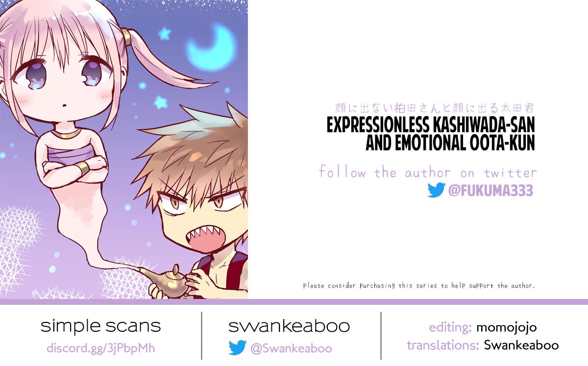 Kao ni Denai Kashiwada-san to Kao ni Deru Oota-kun Chap 60 - Next Chap 61