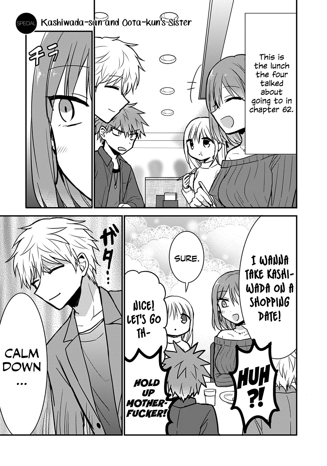 Kao ni Denai Kashiwada-san to Kao ni Deru Oota-kun Chap 63.5 - Next Chap 64.5