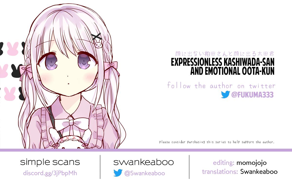 Kao ni Denai Kashiwada-san to Kao ni Deru Oota-kun Chap 63.5 - Next Chap 64.5