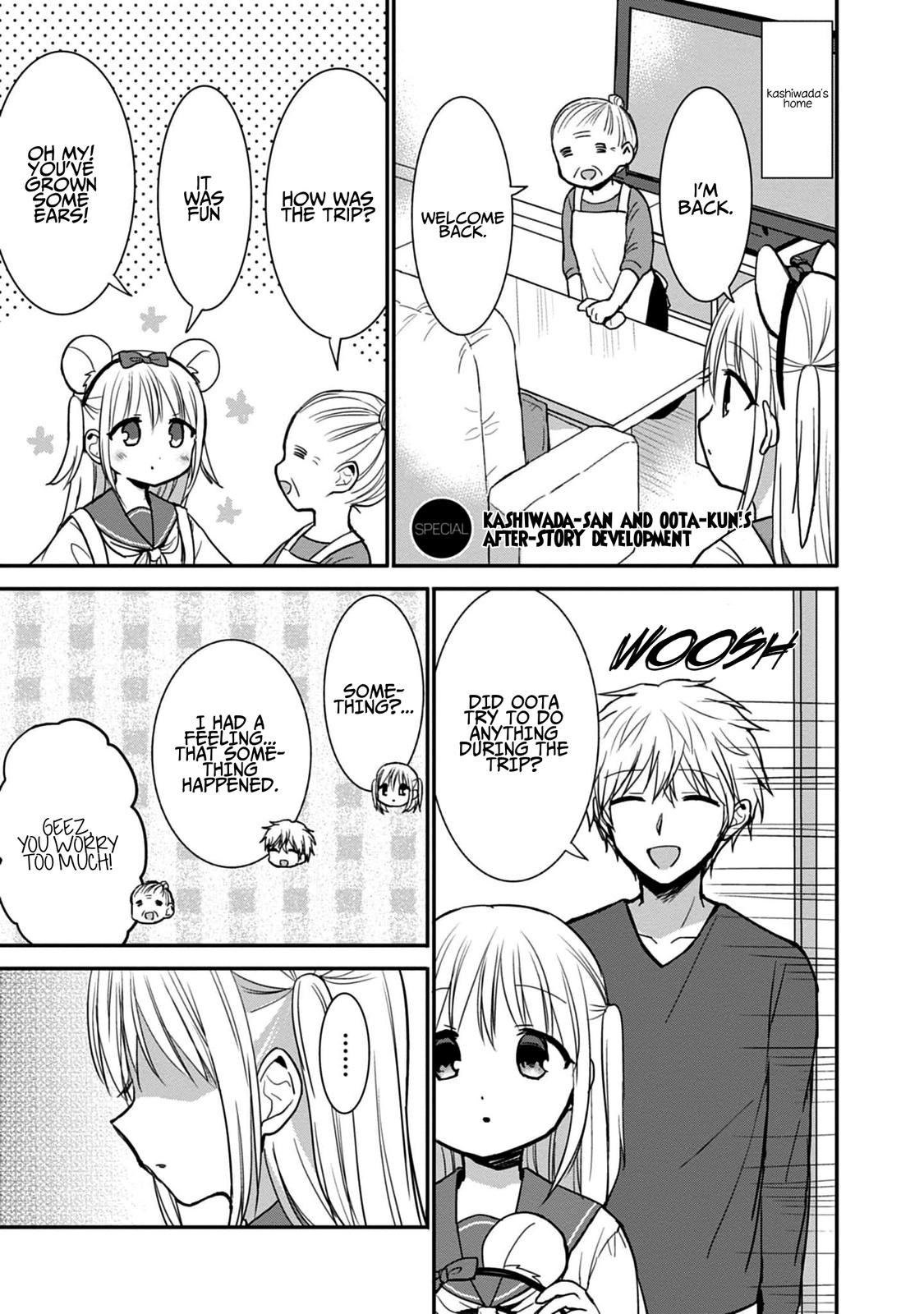 Kao ni Denai Kashiwada-san to Kao ni Deru Oota-kun Chap 75.5 - Next Chap 76.5