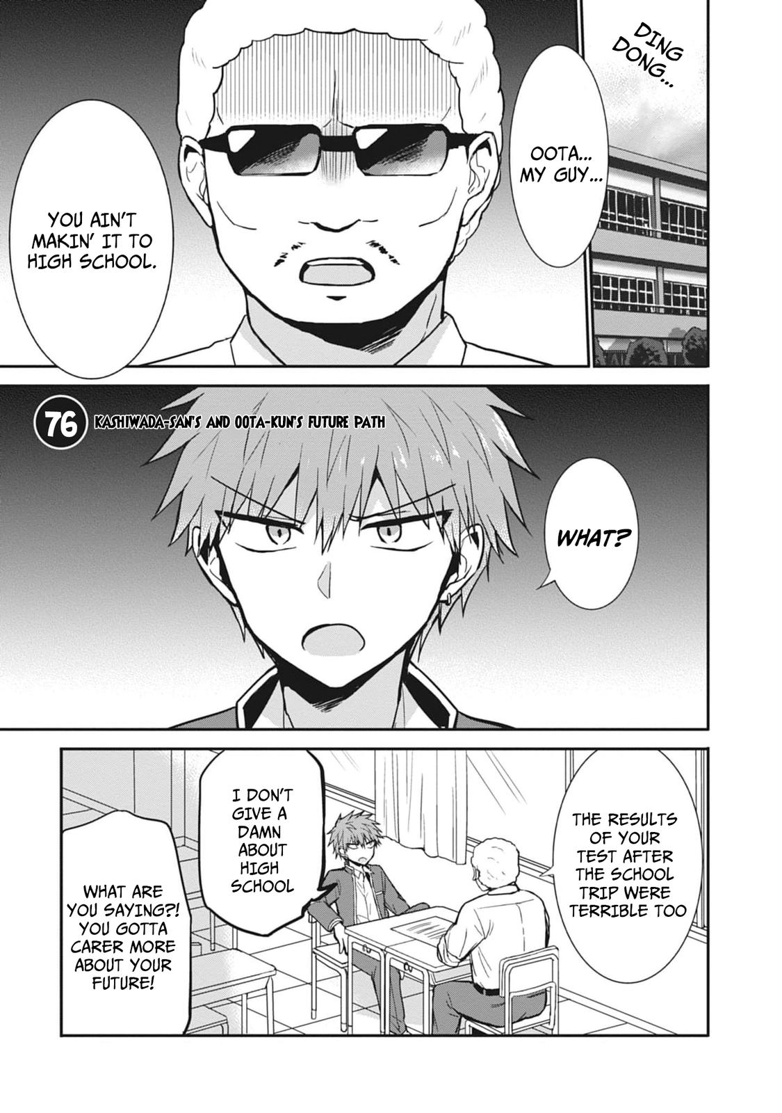 Kao ni Denai Kashiwada-san to Kao ni Deru Oota-kun Chap 76 - Next Chap 77