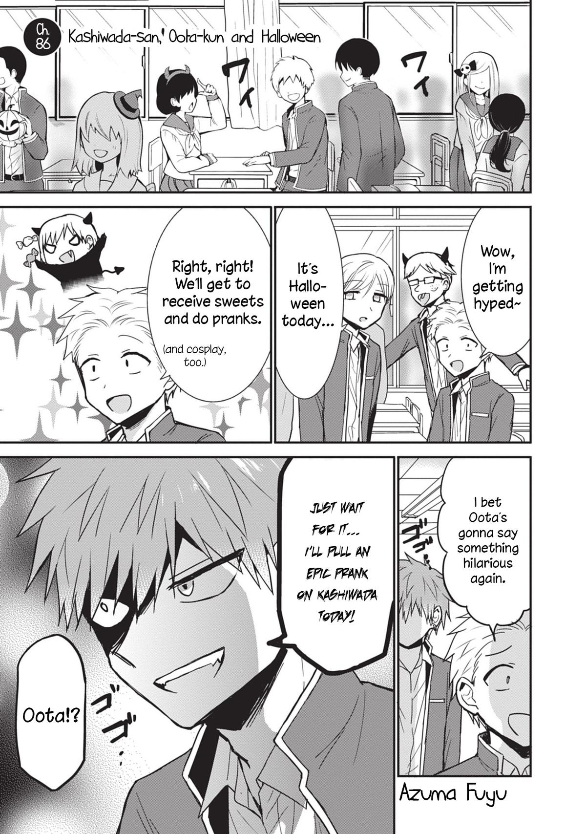 Kao ni Denai Kashiwada-san to Kao ni Deru Oota-kun Chap 86 - Next Chap 87