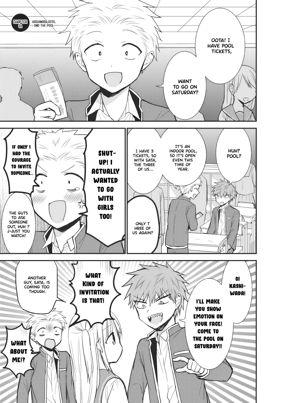 Kao ni Denai Kashiwada-san to Kao ni Deru Oota-kun Chap 91 - Next Chap 92