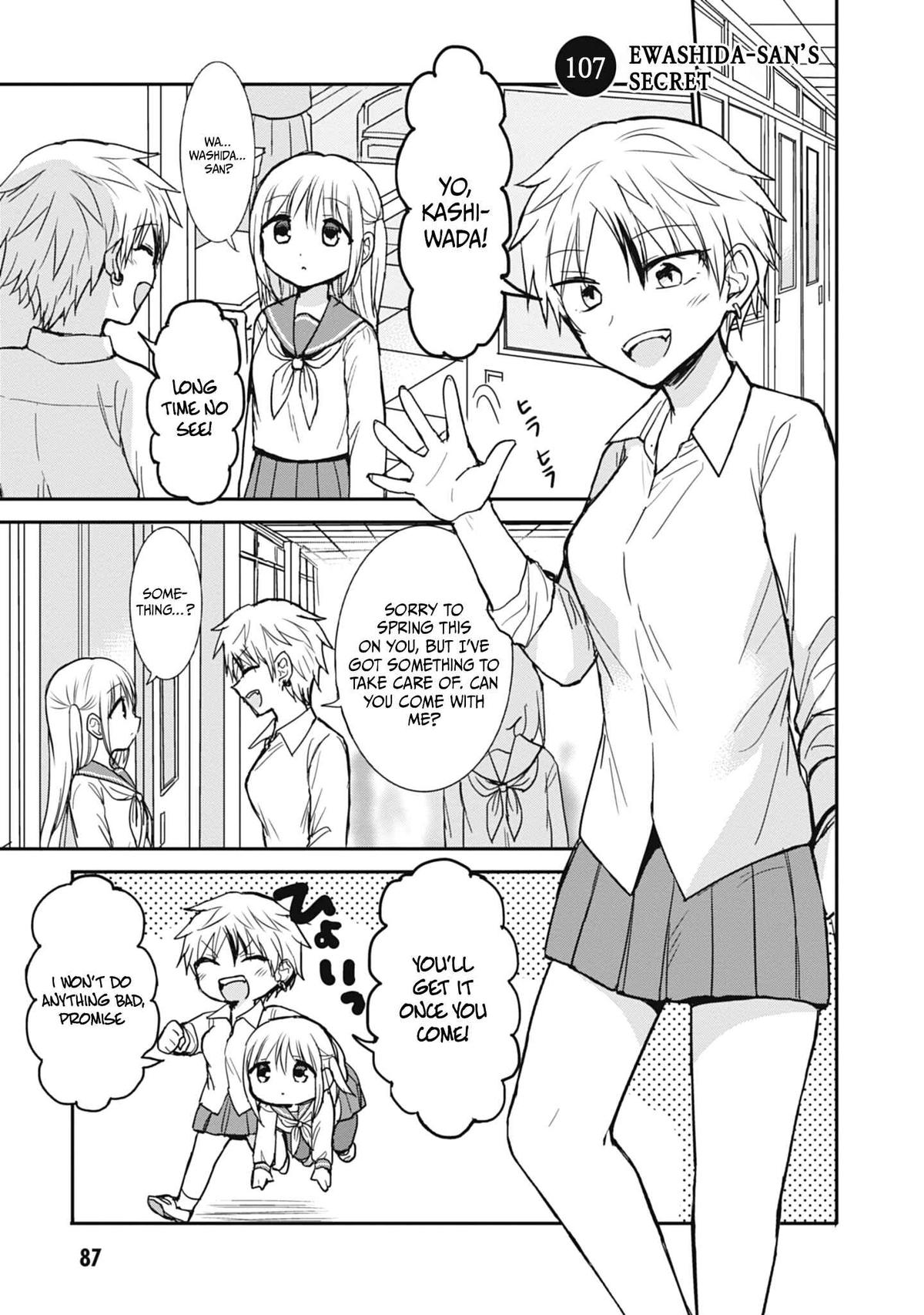 Kao ni Denai Kashiwada-san to Kao ni Deru Oota-kun Chap 107 - Next Chap 108