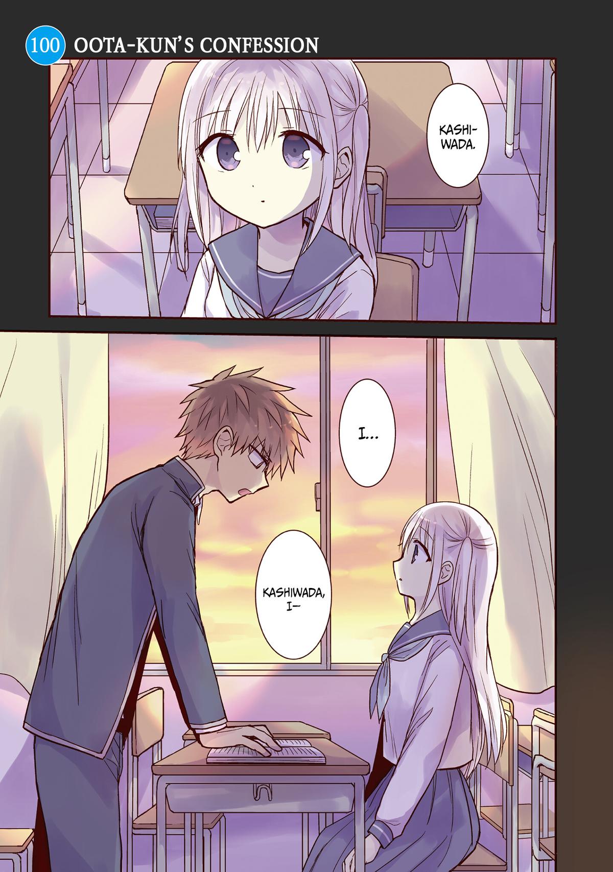 Kao ni Denai Kashiwada-san to Kao ni Deru Oota-kun Chap 100 - Next Chap 101