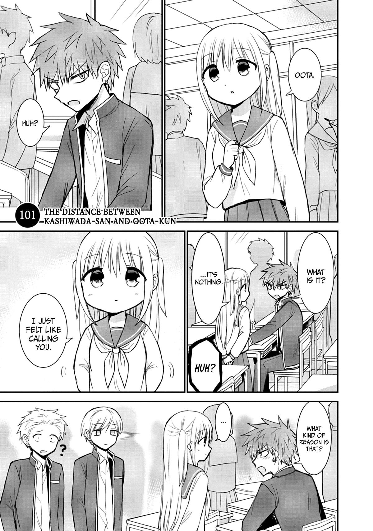 Kao ni Denai Kashiwada-san to Kao ni Deru Oota-kun Chap 101 - Next Chap 102