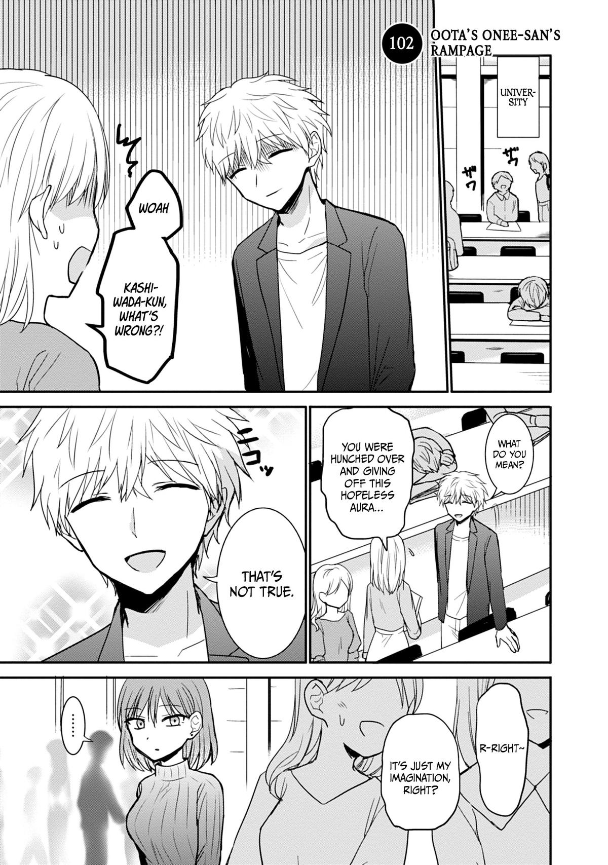 Kao ni Denai Kashiwada-san to Kao ni Deru Oota-kun Chap 102 - Next Chap 103