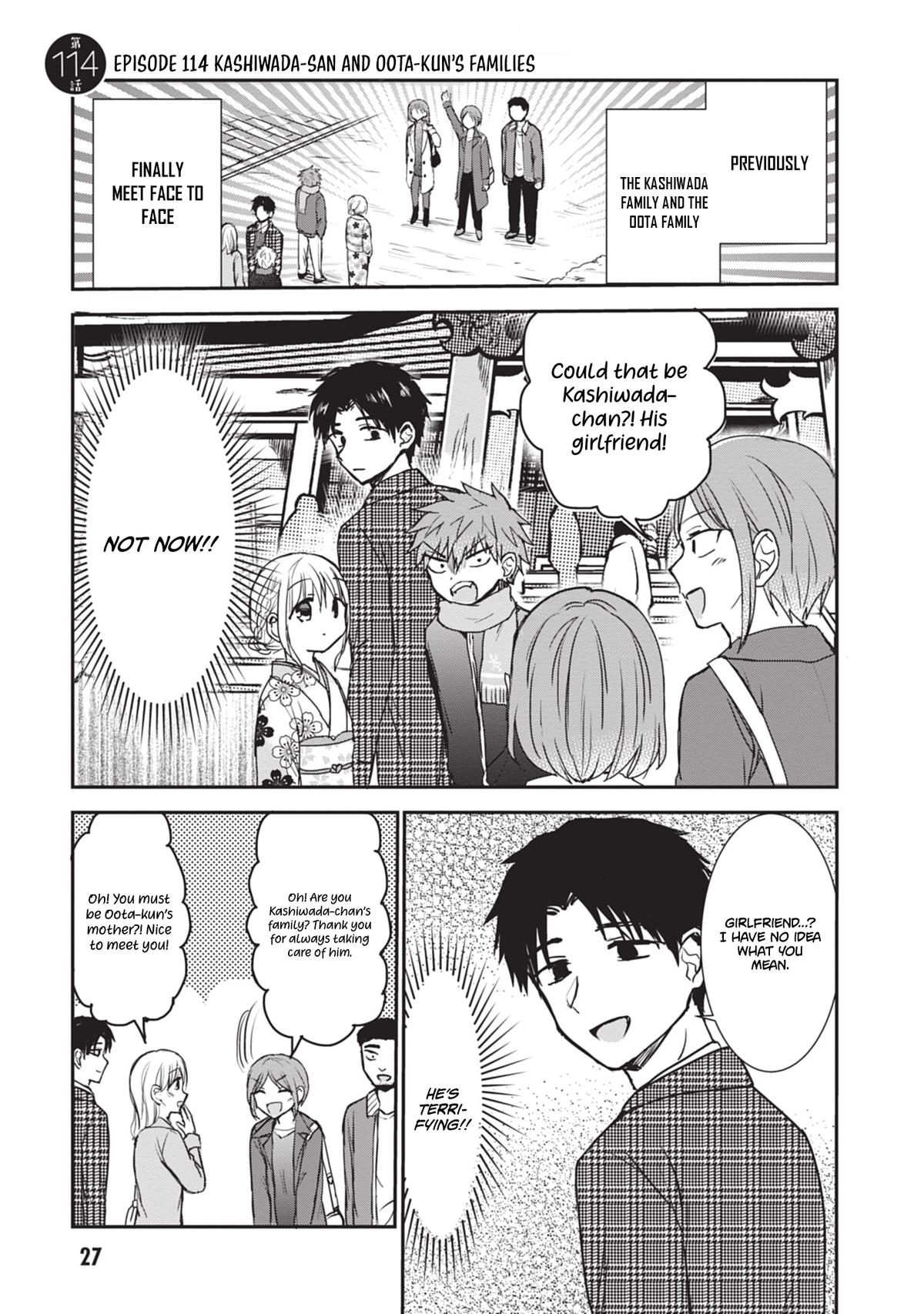 Kao ni Denai Kashiwada-san to Kao ni Deru Oota-kun Chap 114 - Next Chap 115