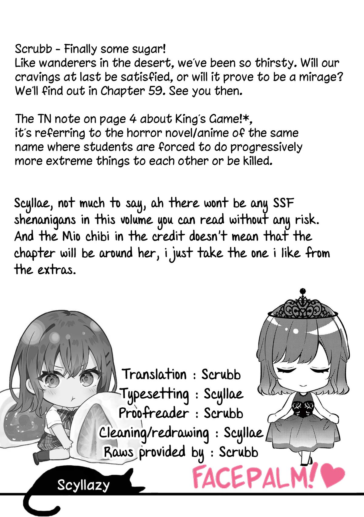 Shiotaiou no Satou-san ga Ore ni dake Amai Chap 58 - Next Chap 59