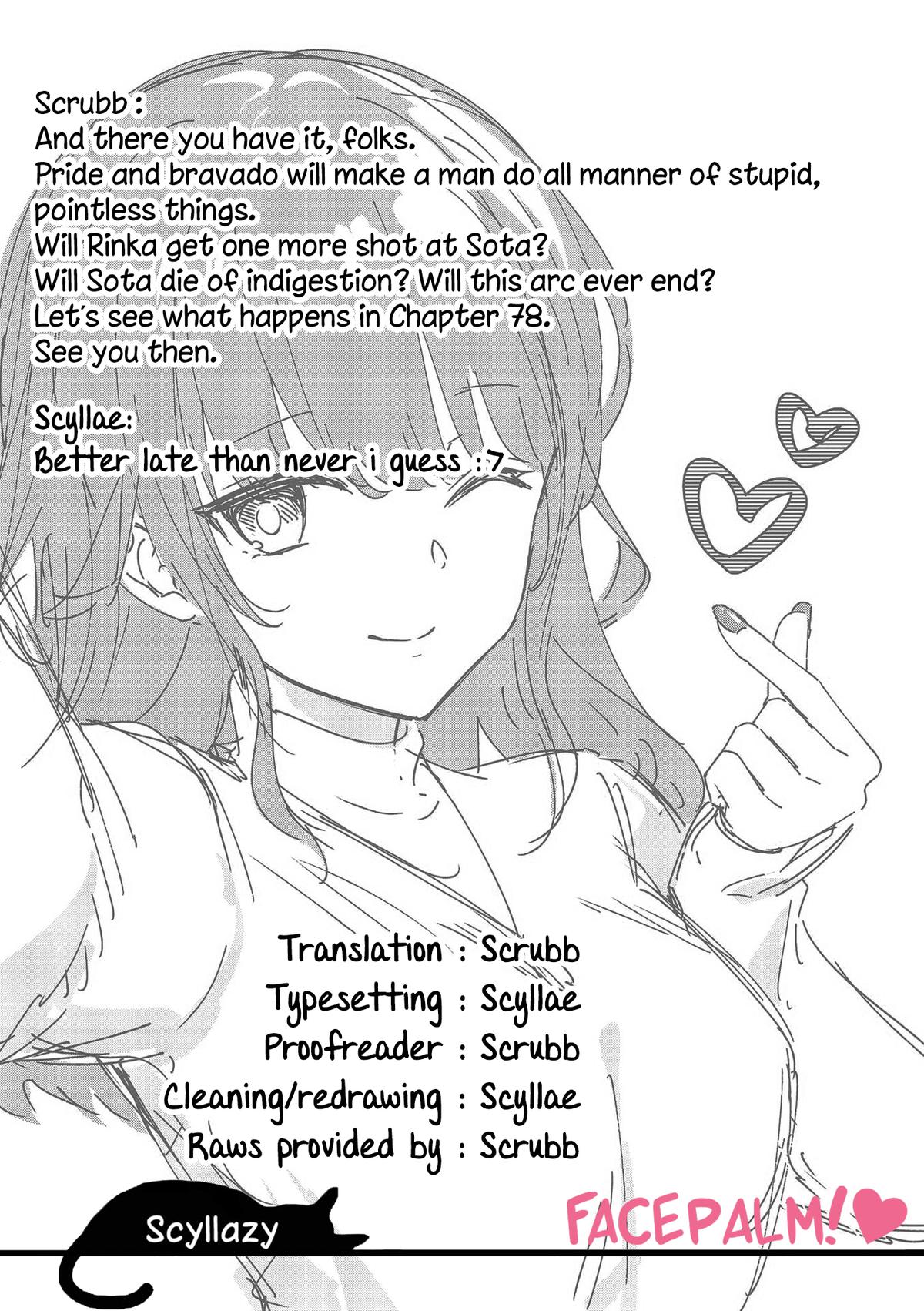Shiotaiou no Satou-san ga Ore ni dake Amai Chap 77 - Next Chap 78
