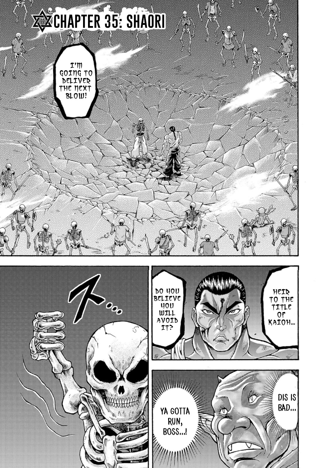 Baki Gaiden: Retsu Kaiou wa Isekai Tensei shitemo Ikkou ni Kamawan! Chap 35 - Next Chap 36