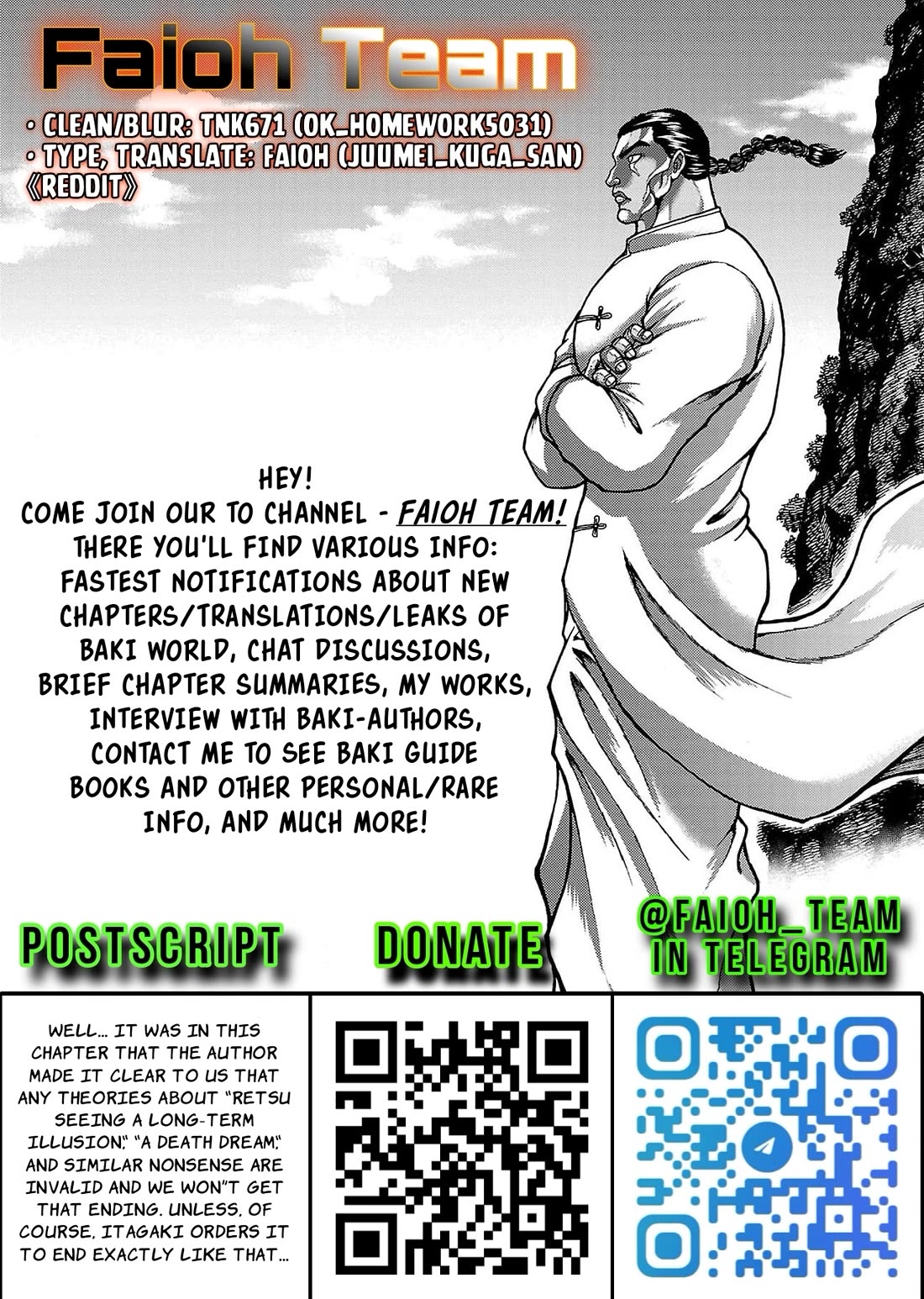 Baki Gaiden: Retsu Kaiou wa Isekai Tensei shitemo Ikkou ni Kamawan! Chap 61 - Next Chap 62
