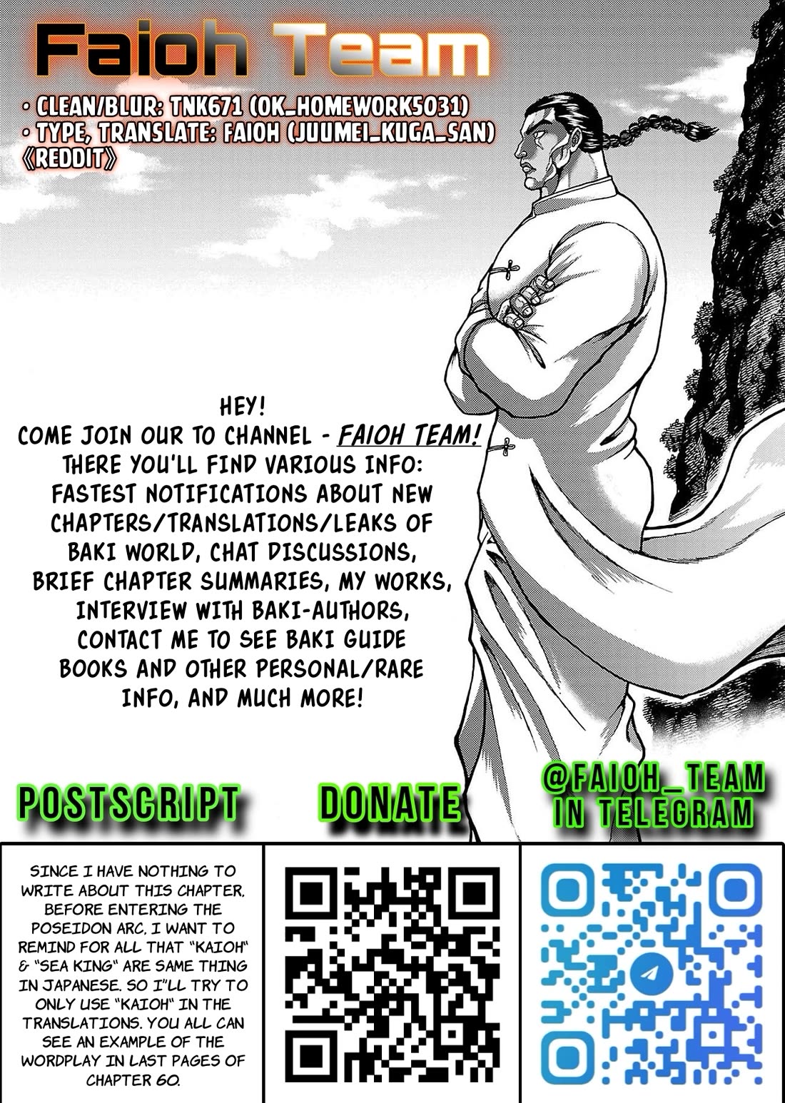 Baki Gaiden: Retsu Kaiou wa Isekai Tensei shitemo Ikkou ni Kamawan! Chap 62 - Next Chap 63
