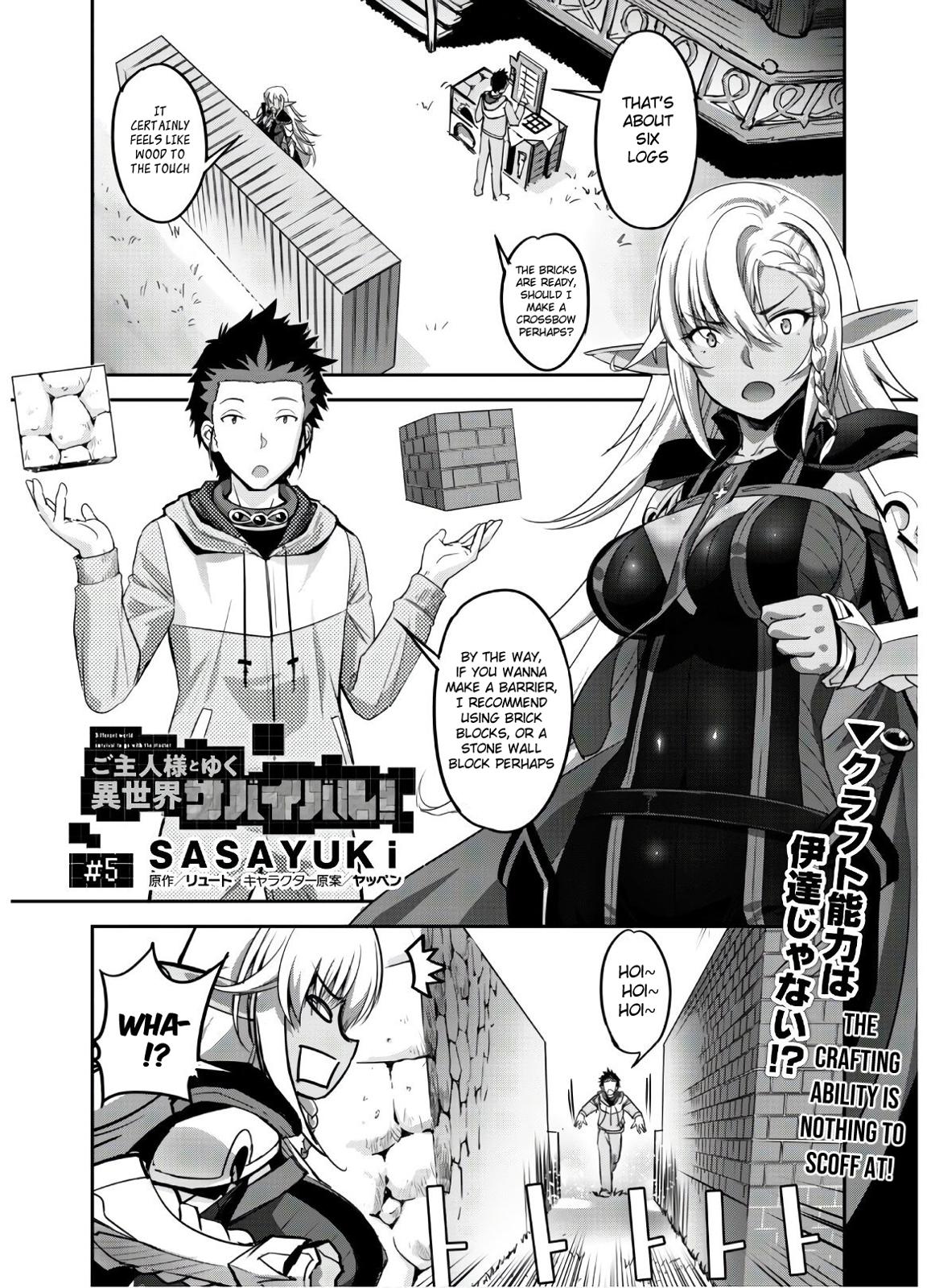 Goshujinsama to Yuku Isekai Survival! The Comic Chap 5 - Next Chap 6