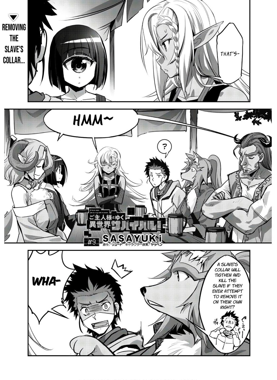 Goshujinsama to Yuku Isekai Survival! The Comic Chap 9 - Next Chap 10