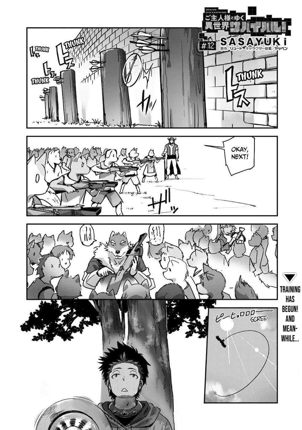 Goshujinsama to Yuku Isekai Survival! The Comic Chap 12 - Next Chap 13