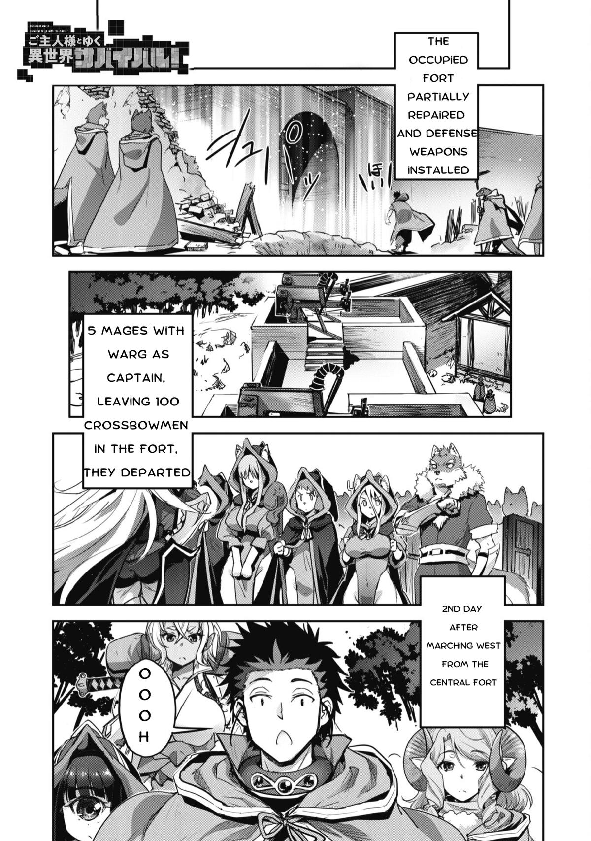Goshujinsama to Yuku Isekai Survival! The Comic Chap 37 - Next Chap 38