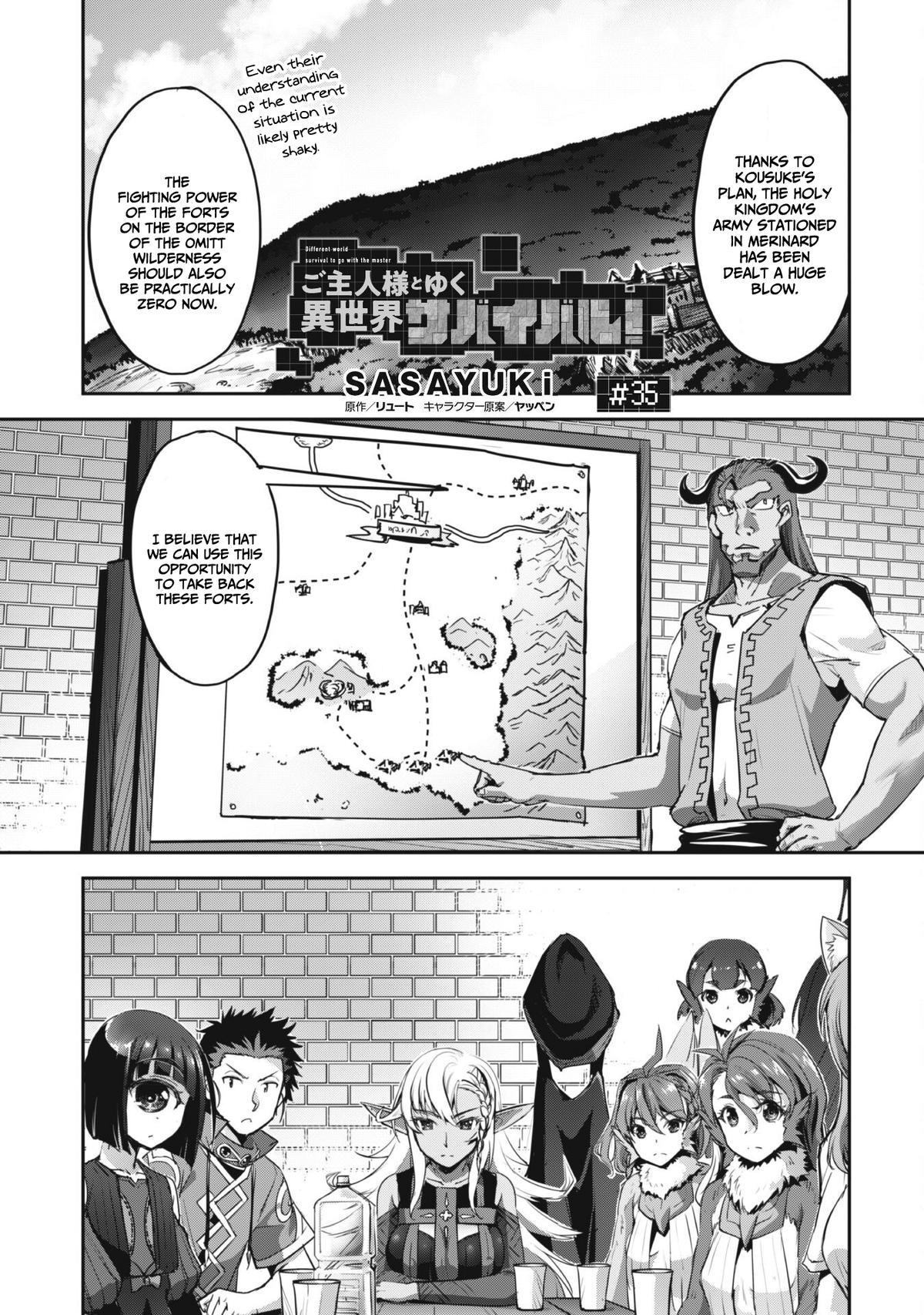 Goshujinsama to Yuku Isekai Survival! The Comic Chap 35 - Next Chap 36