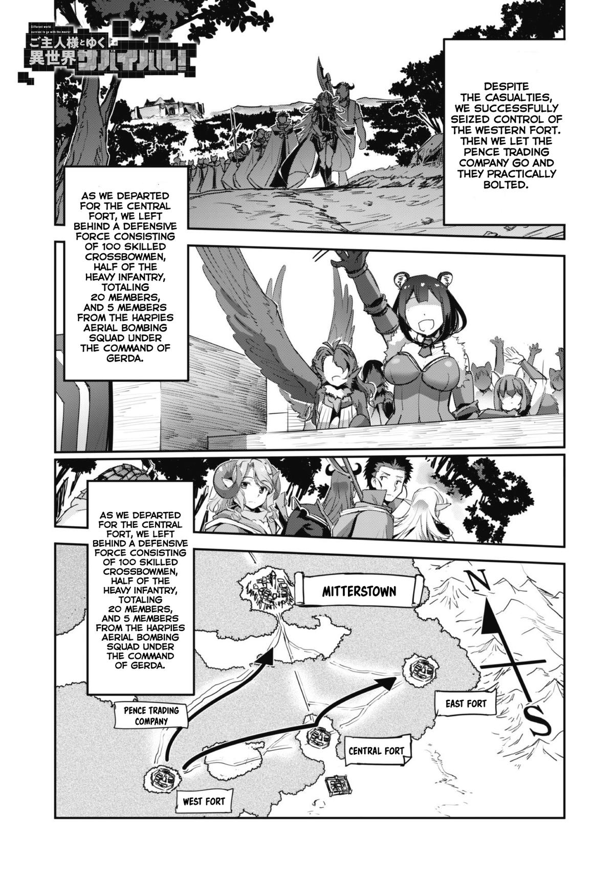 Goshujinsama to Yuku Isekai Survival! The Comic Chap 38 - Next Chap 39