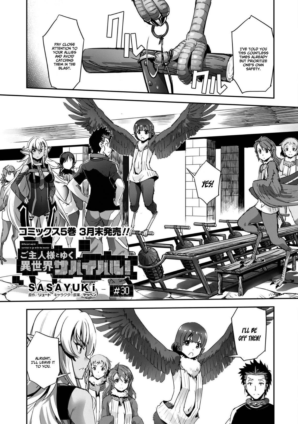 Goshujinsama to Yuku Isekai Survival! The Comic Chap 30 - Next Chap 31
