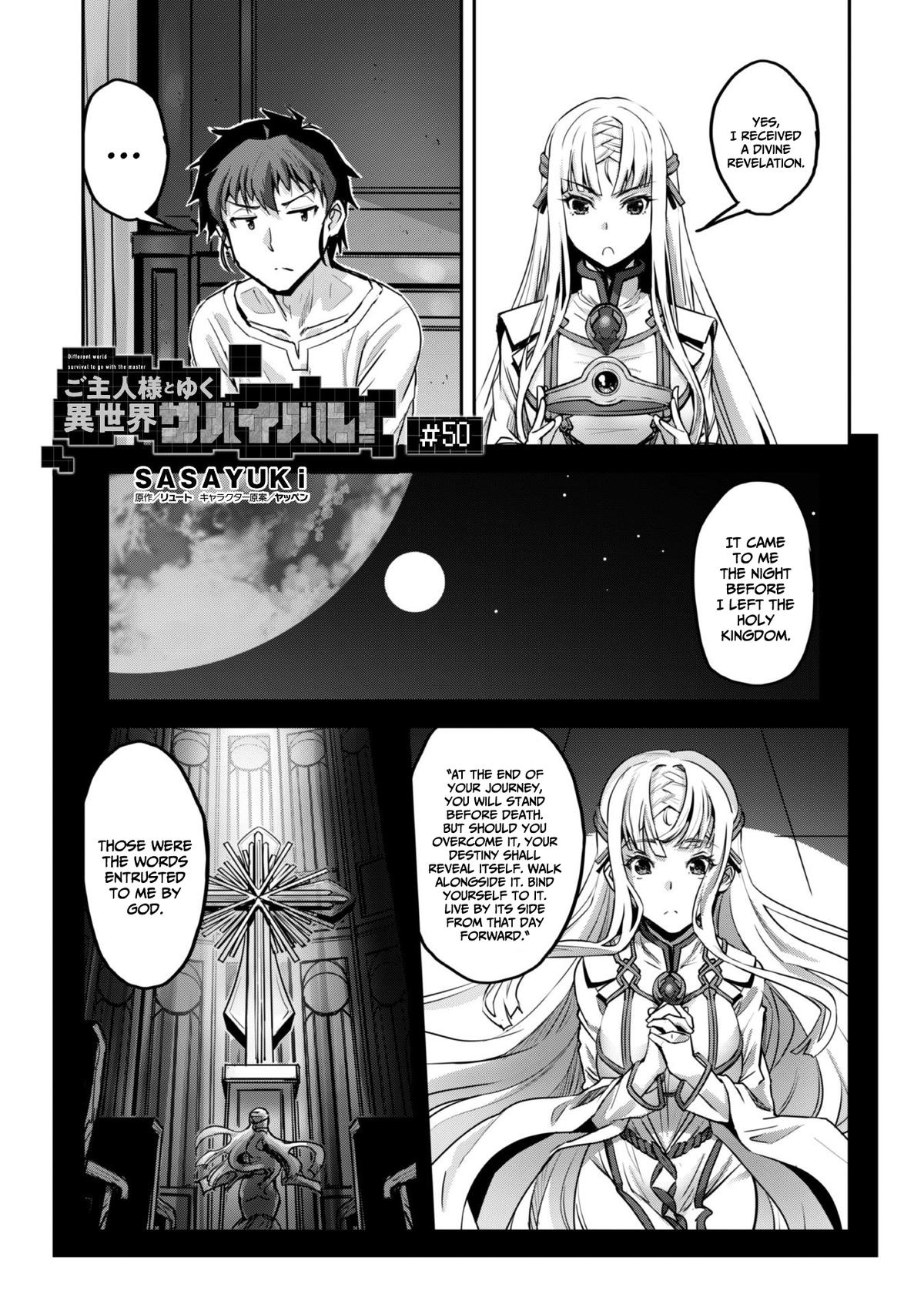Goshujinsama to Yuku Isekai Survival! The Comic Chap 50 - Next Chap 51