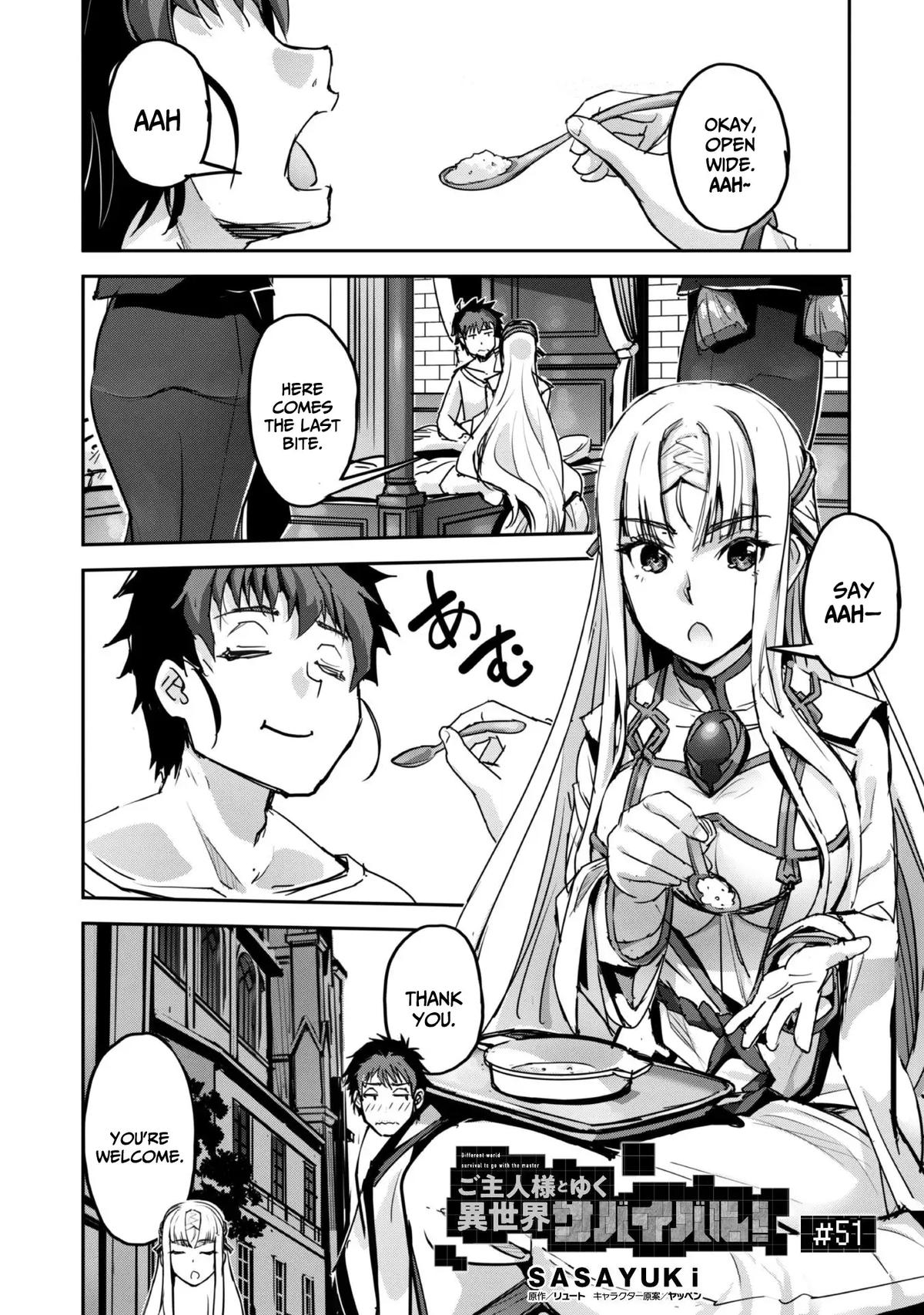 Goshujinsama to Yuku Isekai Survival! The Comic Chap 51 - Next Chap 52
