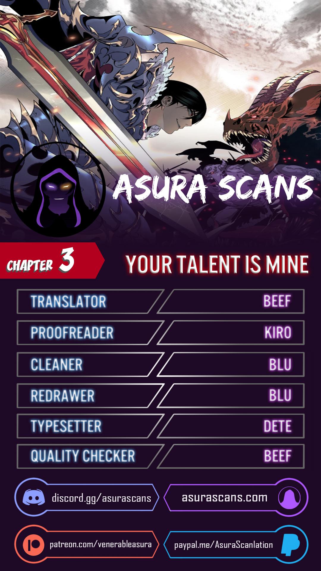 Your Talent Is Mine Chap 3 - Next Chap 4