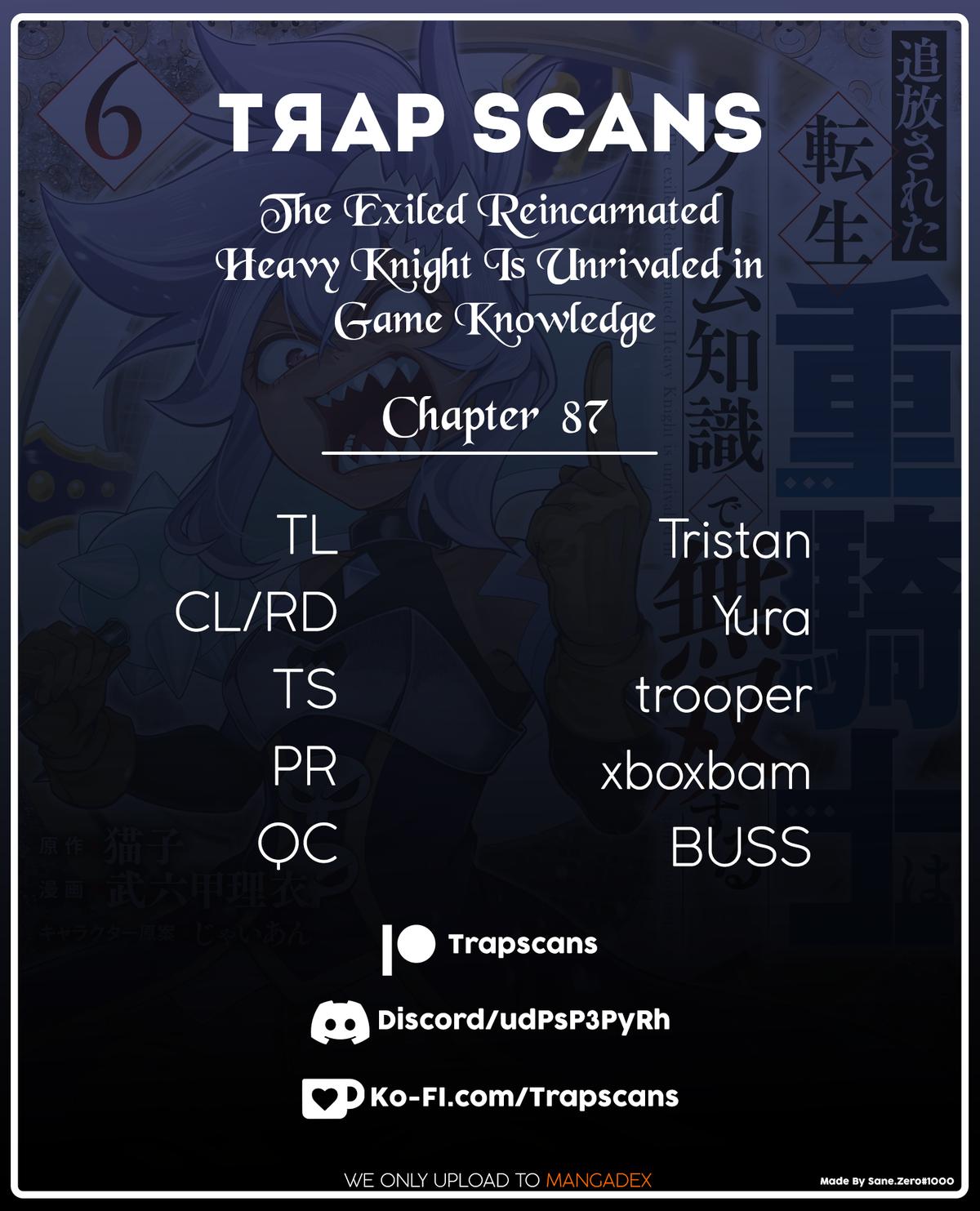 The Exiled Reincarnated Heavy Knight Is Unrivaled in Game Knowledge Chap 87 - Next Chap 88
