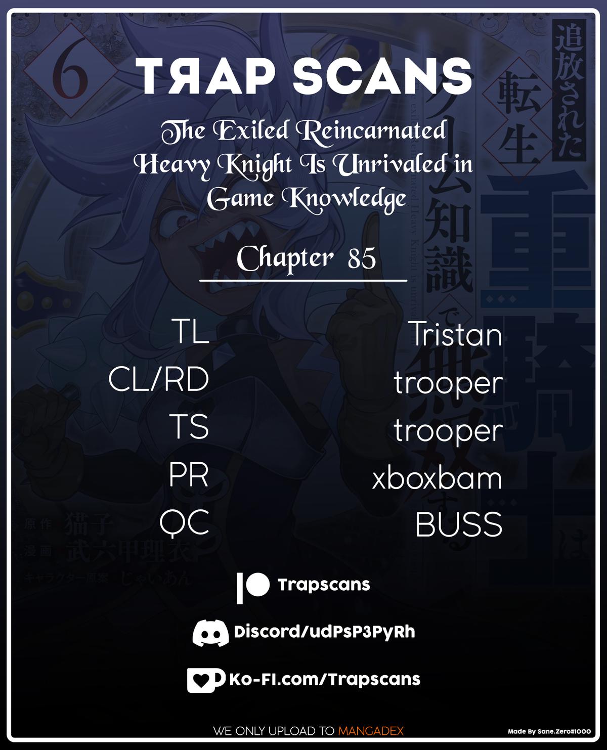 The Exiled Reincarnated Heavy Knight Is Unrivaled in Game Knowledge Chap 85 - Next Chap 86