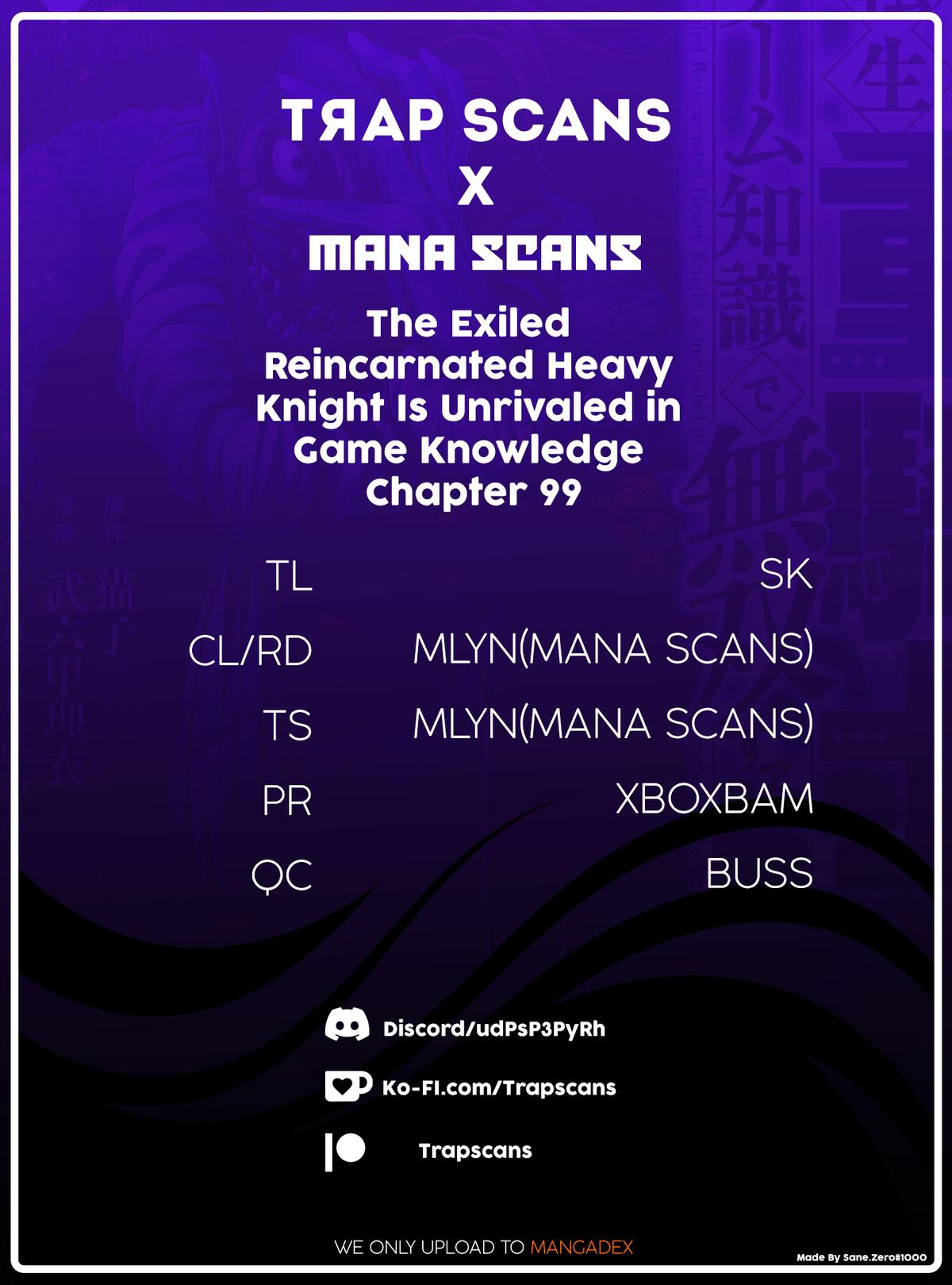 The Exiled Reincarnated Heavy Knight Is Unrivaled in Game Knowledge Chap 99 - Next Chap 100