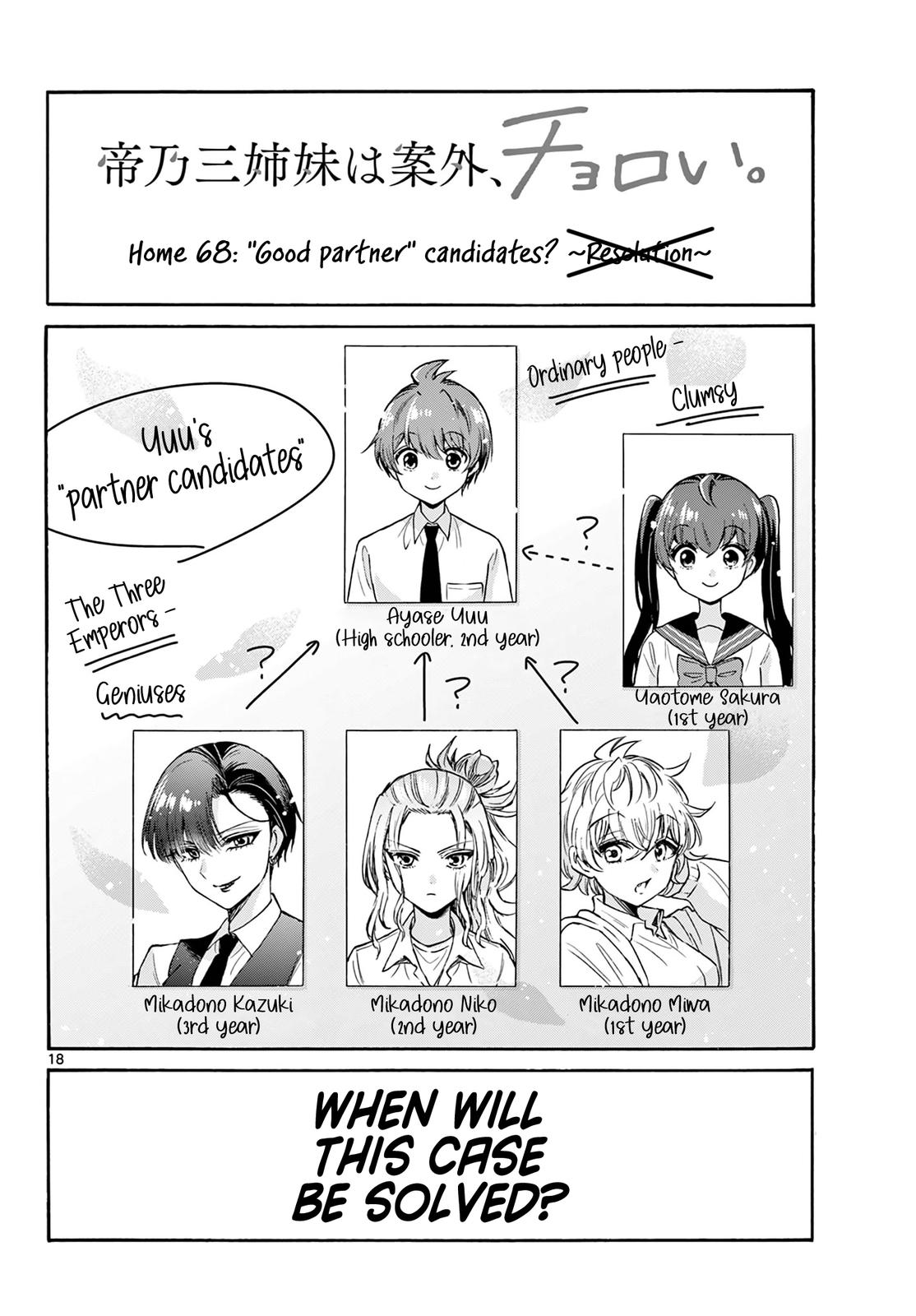 Mikado no Sanshimai wa Angai, Choroi. Chap 68 - Next Chap 69