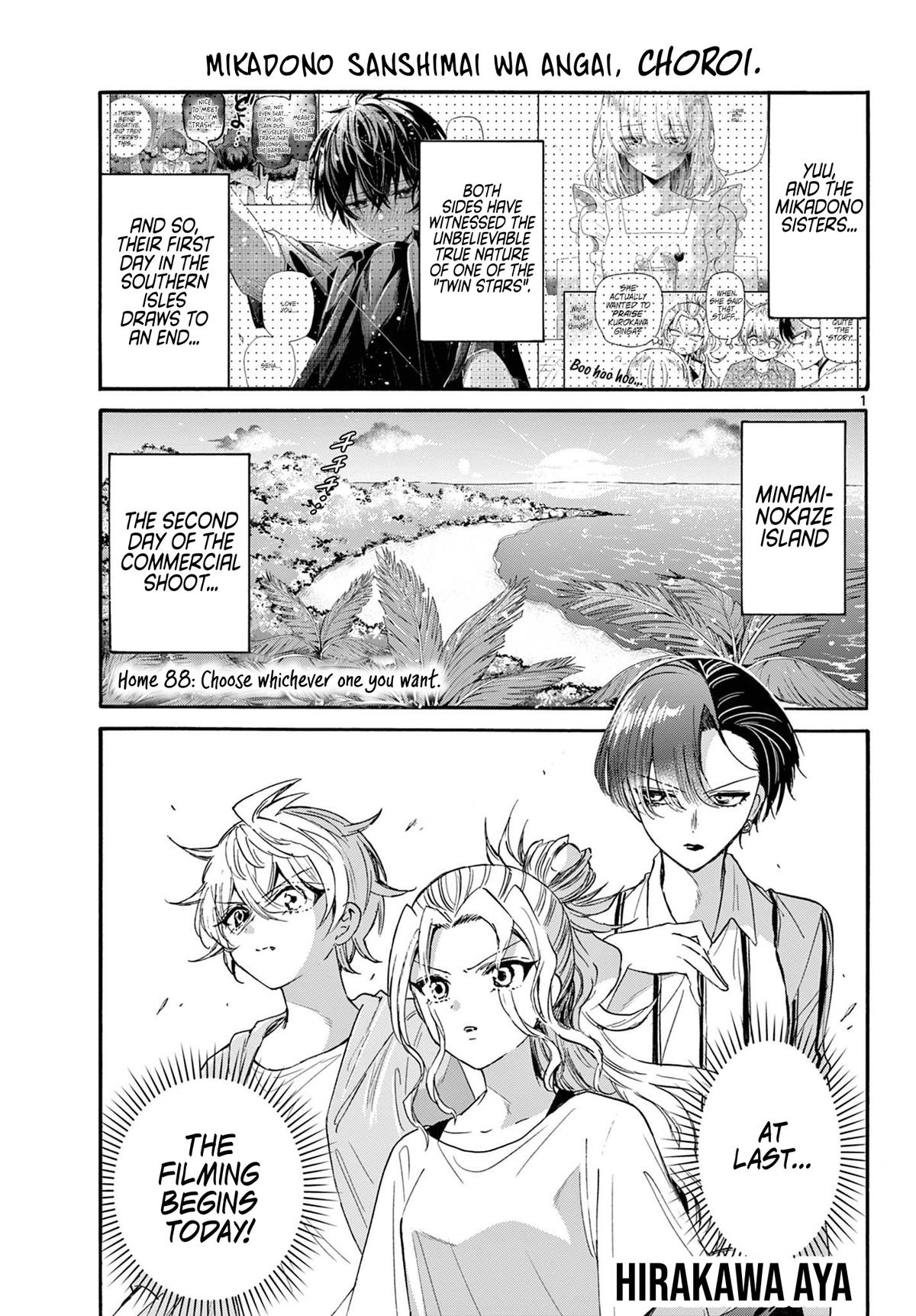 Mikado no Sanshimai wa Angai, Choroi. Chap 88 - Next Chap 89
