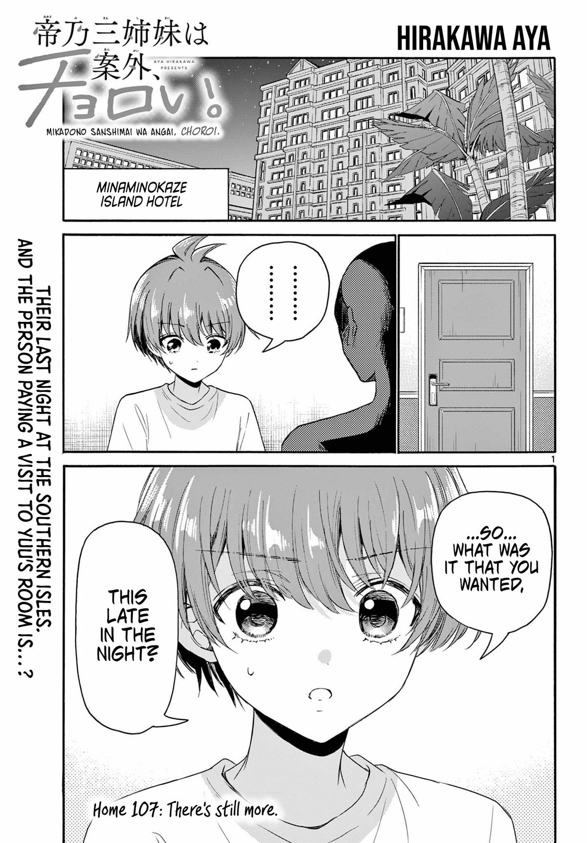 Mikado no Sanshimai wa Angai, Choroi. Chap 107 - Next Chap 108