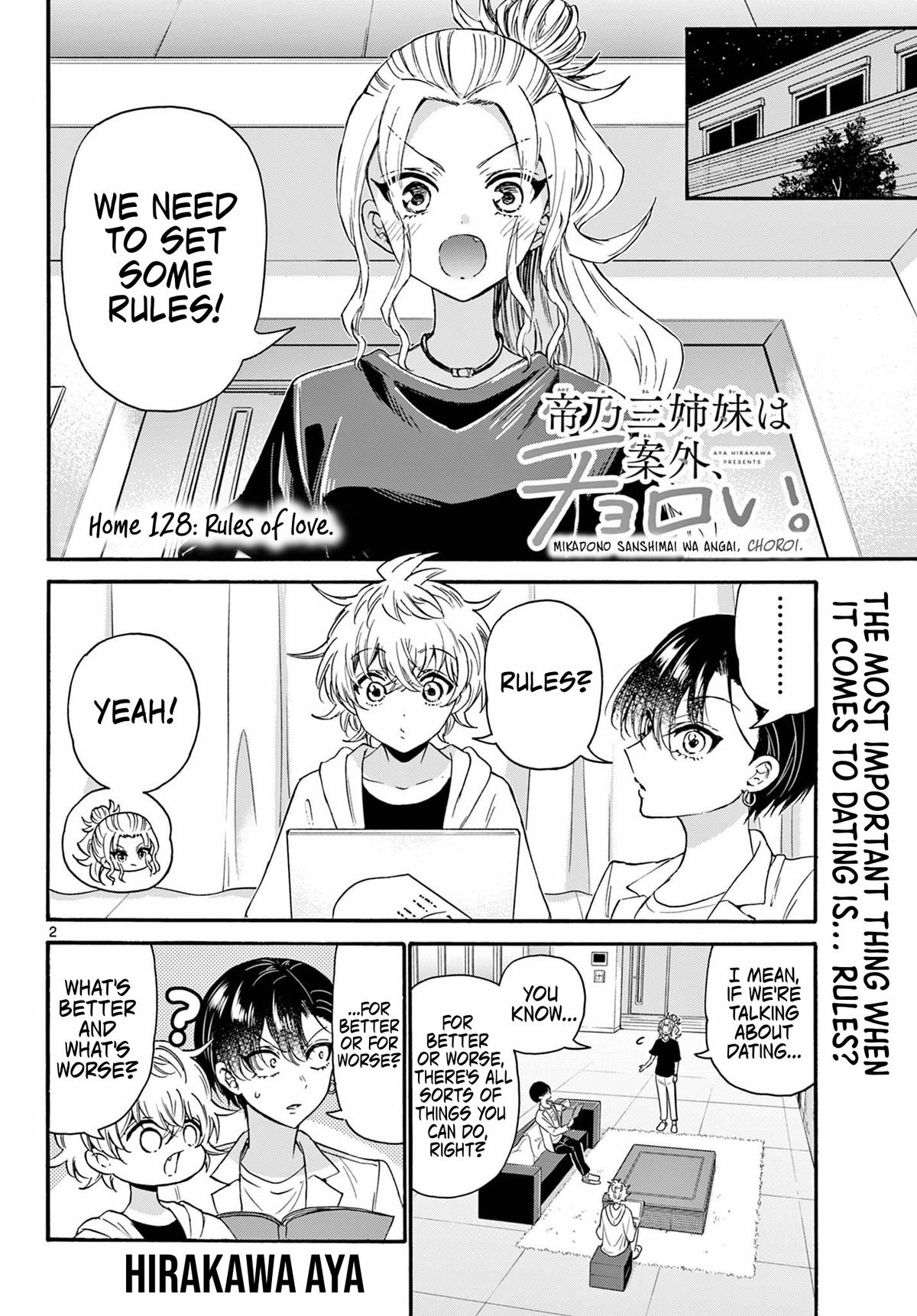 Mikado no Sanshimai wa Angai, Choroi. Chap 128 - Next Chap 129