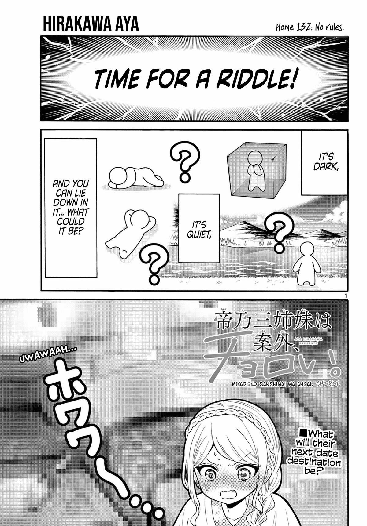 Mikado no Sanshimai wa Angai, Choroi. Chap 132 - Next Chap 133