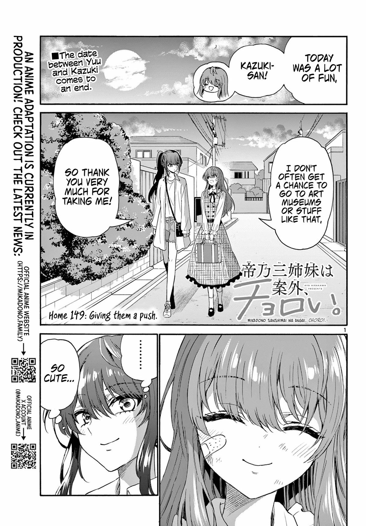 Mikado no Sanshimai wa Angai, Choroi. Chap 149 - Next Chap 150