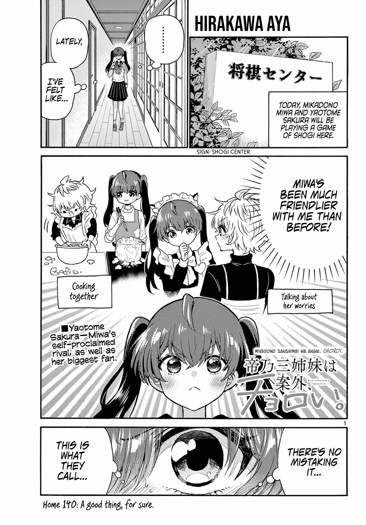 Mikado no Sanshimai wa Angai, Choroi. Chap 140 - Next Chap 141