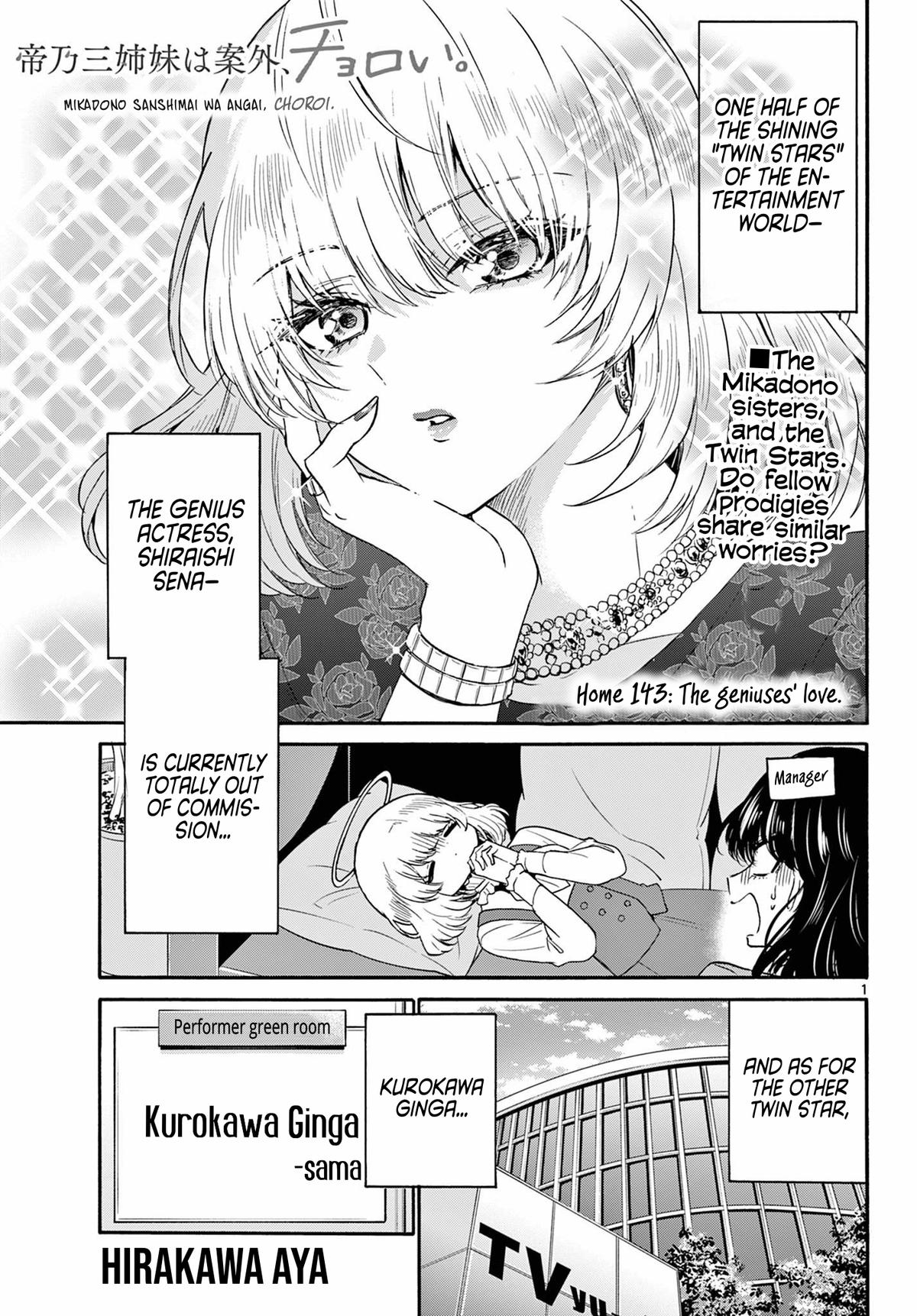 Mikado no Sanshimai wa Angai, Choroi. Chap 143 - Next Chap 144