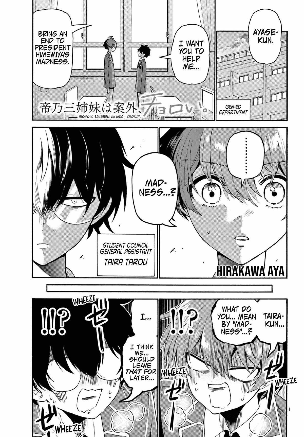 Mikado no Sanshimai wa Angai, Choroi. Chap 158 - Next Chap 159