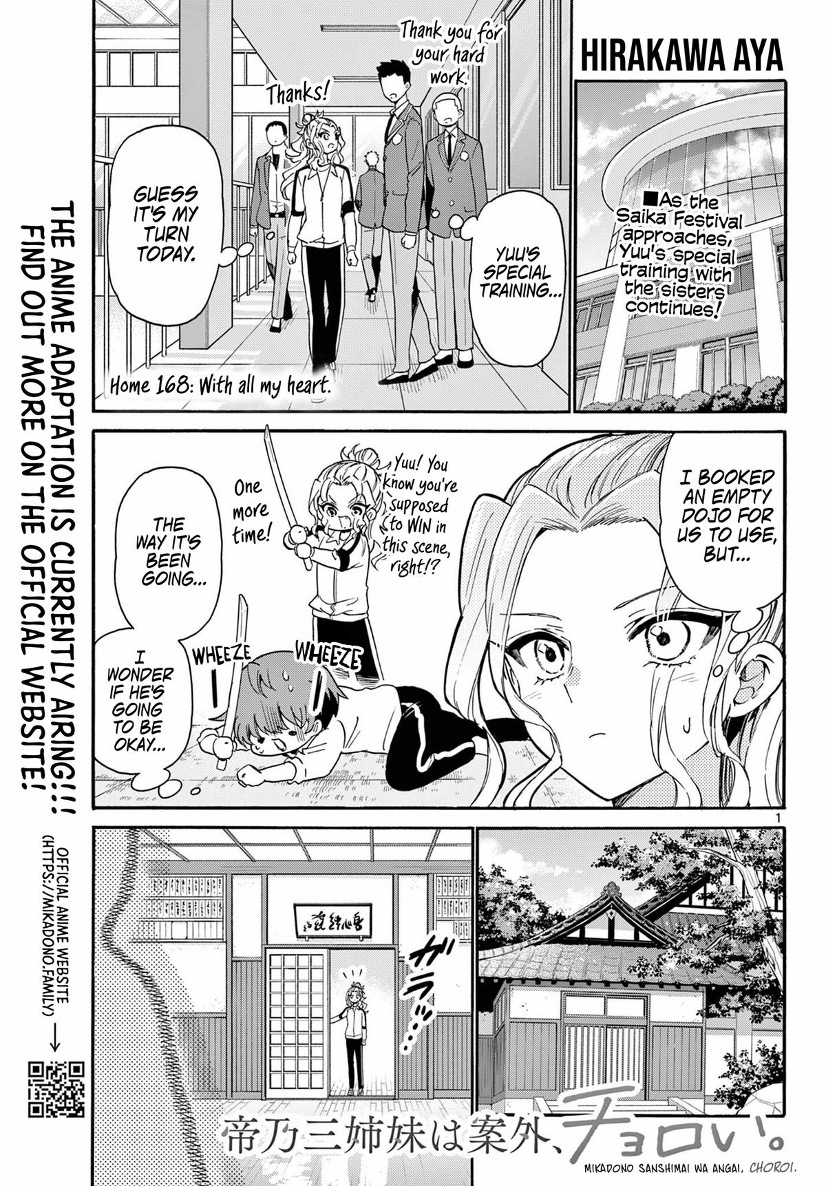 Mikado no Sanshimai wa Angai, Choroi. Chap 168 - Next Chap 169