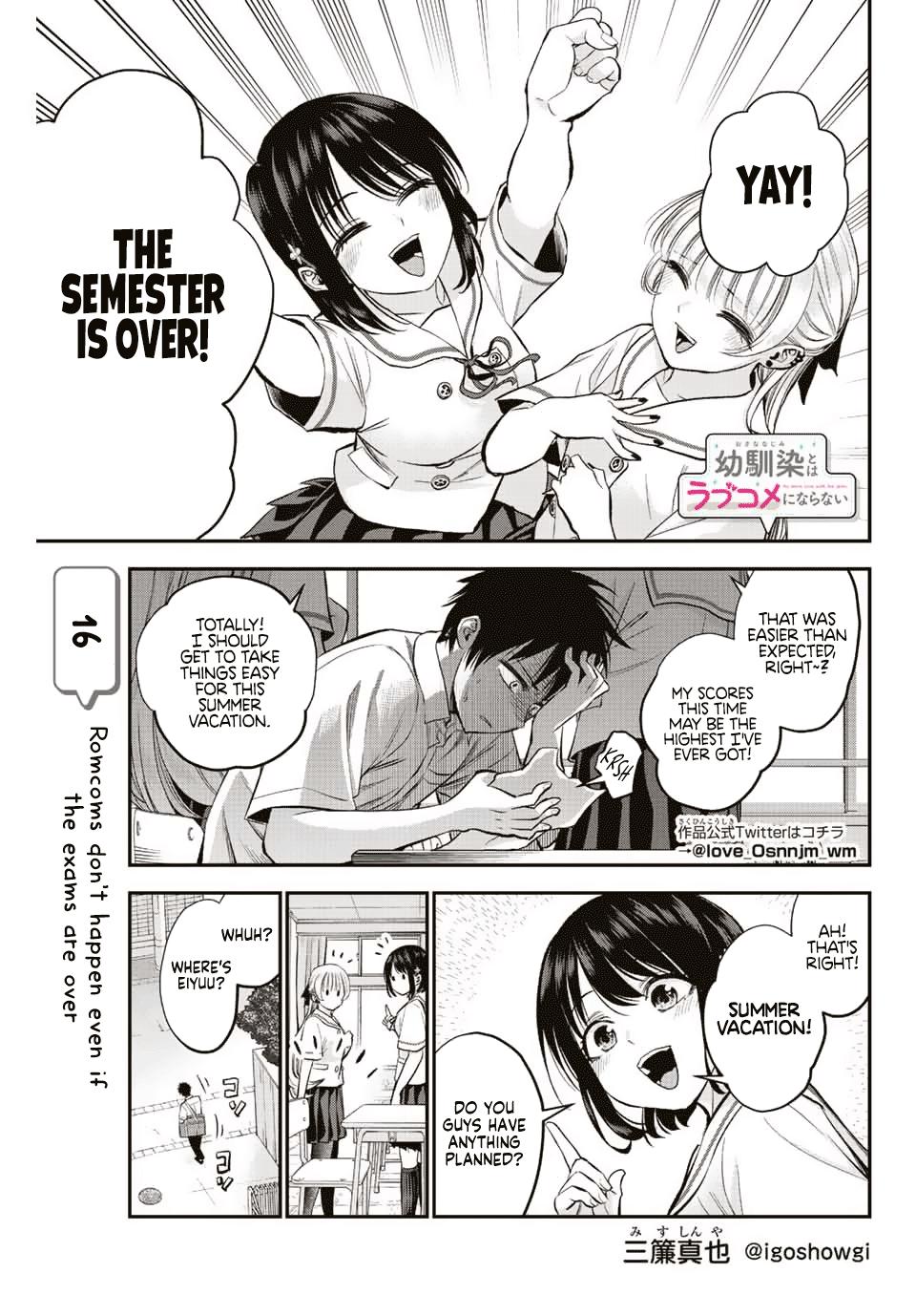 Osananajimi to wa Love Comedy ni Naranai Chap 16 - Next Chap 17