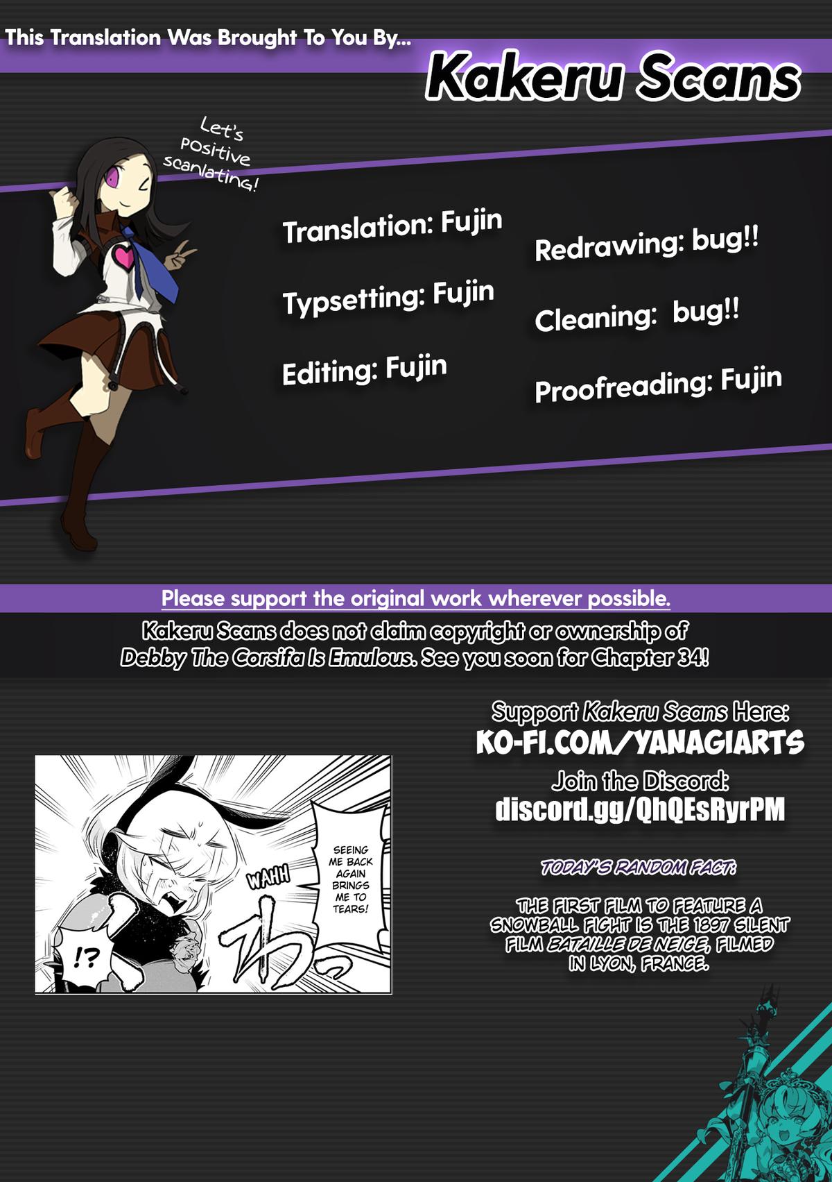 Debby the Corsifa wa Makezugirai Chap 33 - Next Chap 34