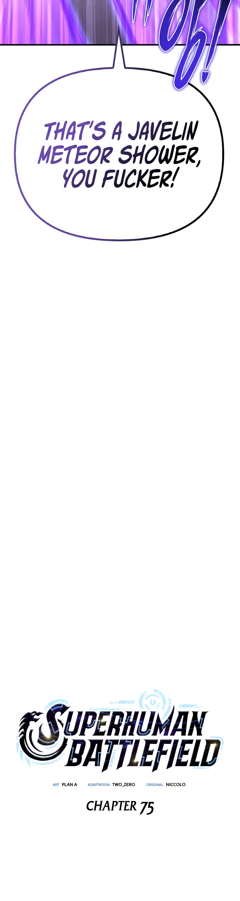 Superhuman Battlefield Chap 75 - Next Chap 76