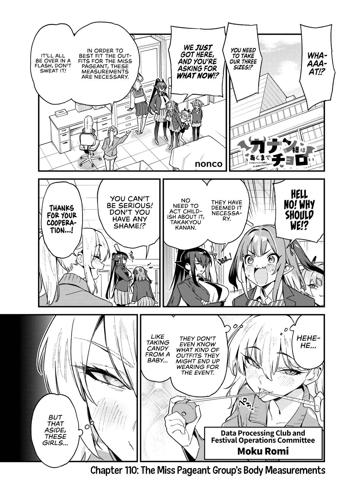 Kanan-sama wa Akumade Choroi Chap 110 - Next Chap 111