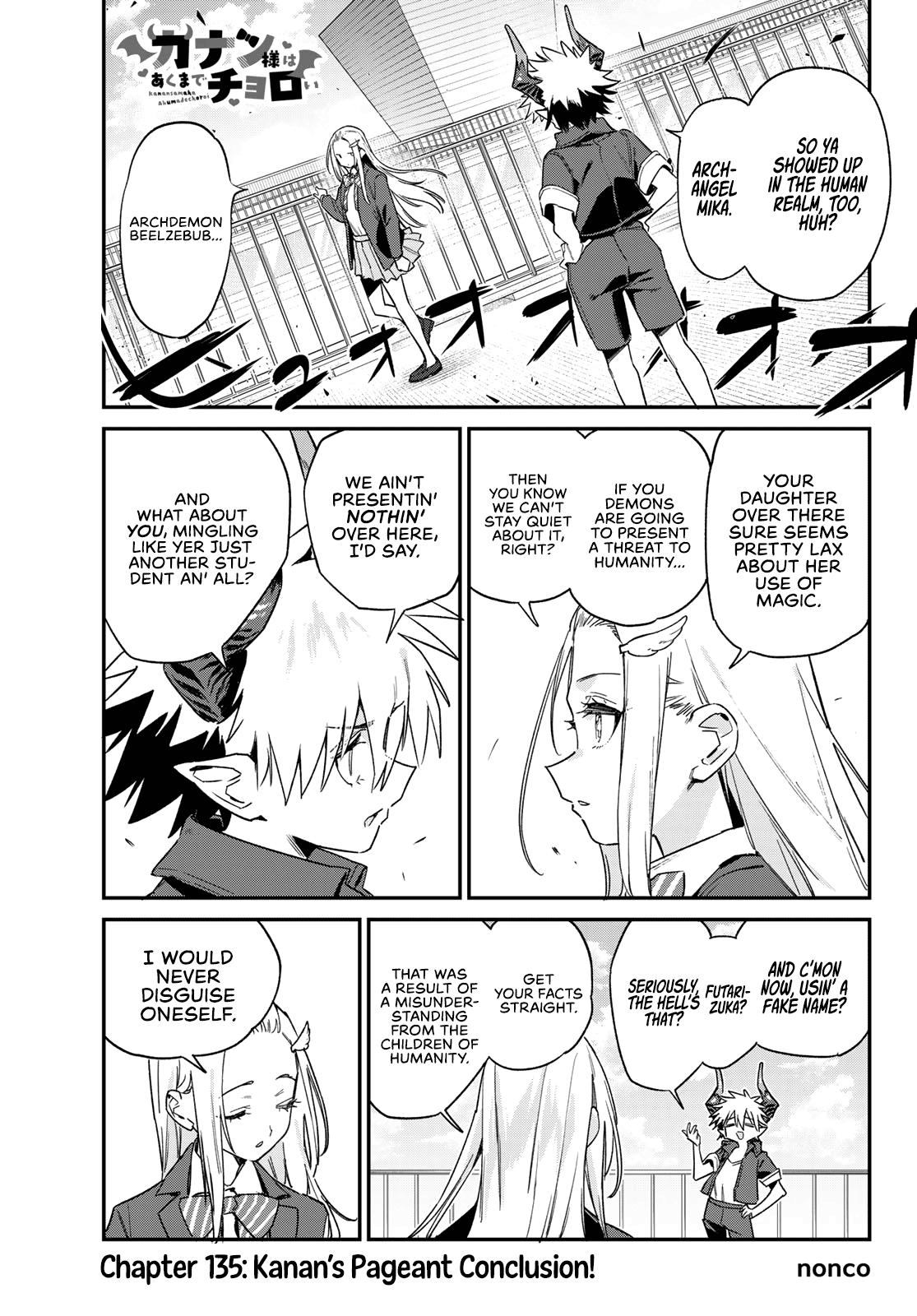 Kanan-sama wa Akumade Choroi Chap 135 - Next Chap 136